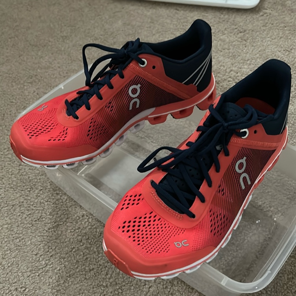 Gently used OnCloud sneakers.